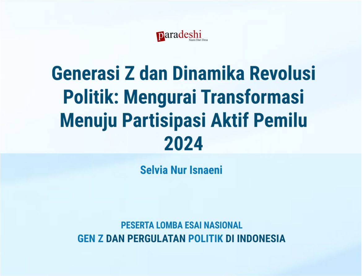 Literasi, Sosialisasi Dan Pendidikan Politik Sebagai Fondasi Generasi Z ...